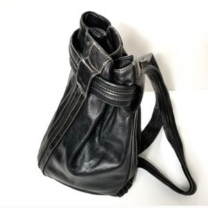 DKNY leather Bucket shoulder bag/backpack